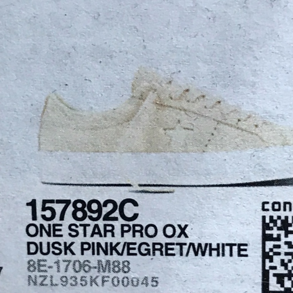 Converse One Star Pro‎ Ox Dusk Pink Egret White Shoes - Picture 7 of 7